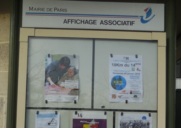 Janvier 2015 – Prestation affichage associatif