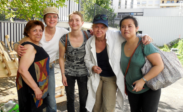 Un stage « Fabrications en palettes » sous le soleil de juillet !