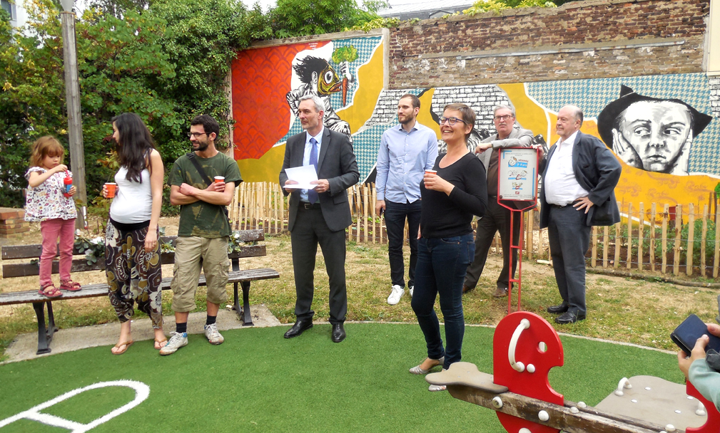 Inauguration d’un nouveau jardin partagé